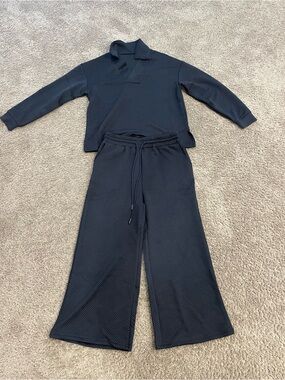 Women's Wide-Leg Knit Pants - Black